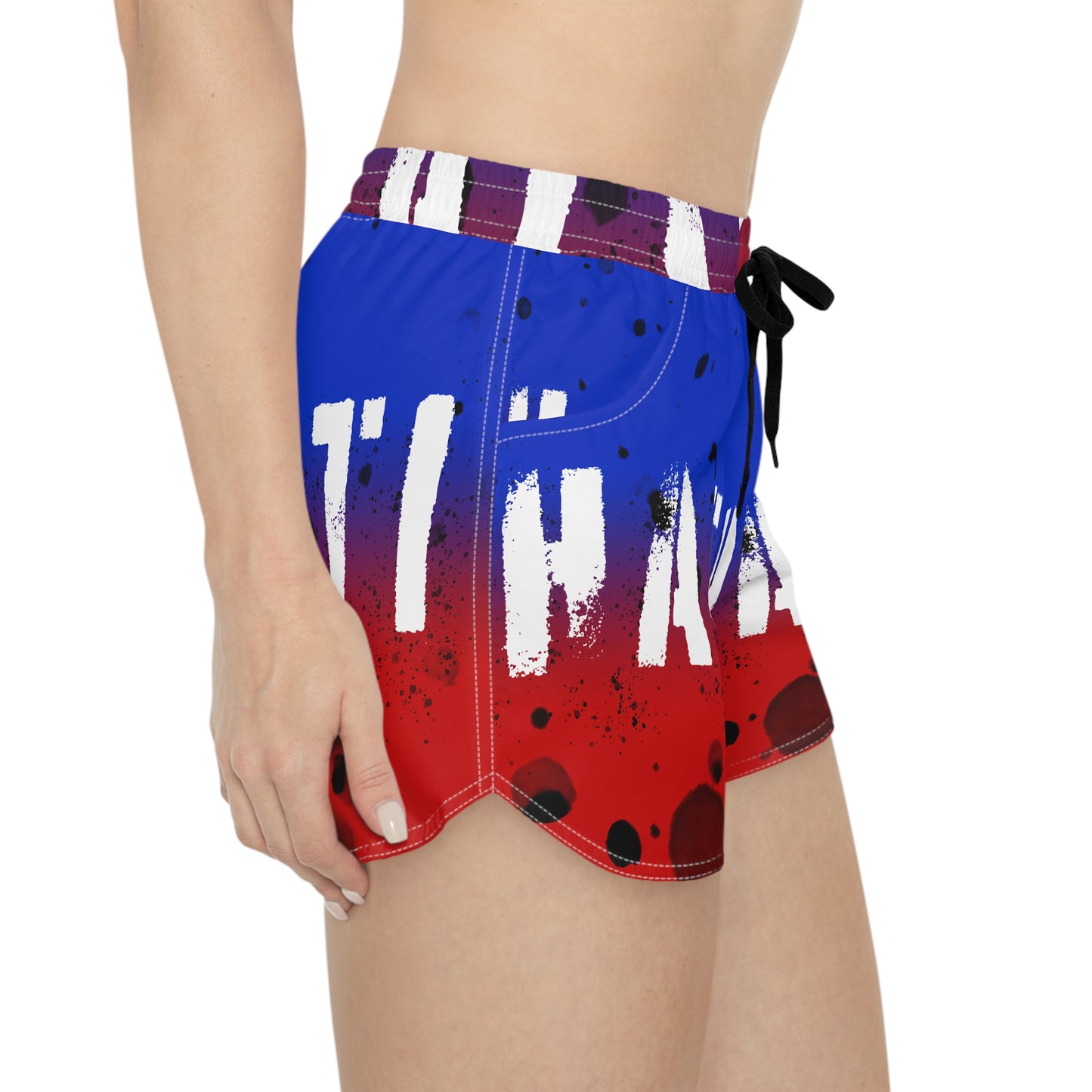 Haitian Flag Women's Casual Shorts (AOP)