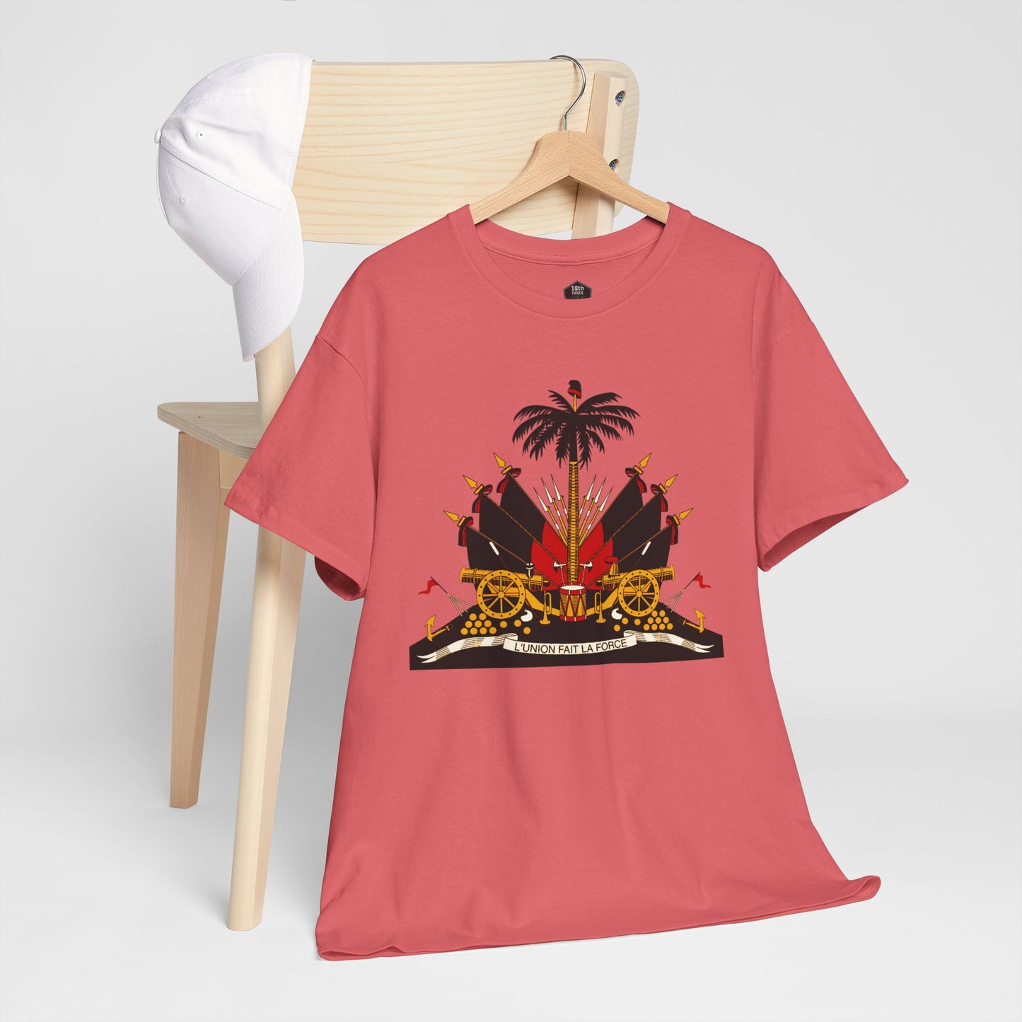 Haiti Coat of Arms Unisex Tee - Celebrate Culture, Music Festivals, Travel Apparel, Gift for Him/Her, Black History Month