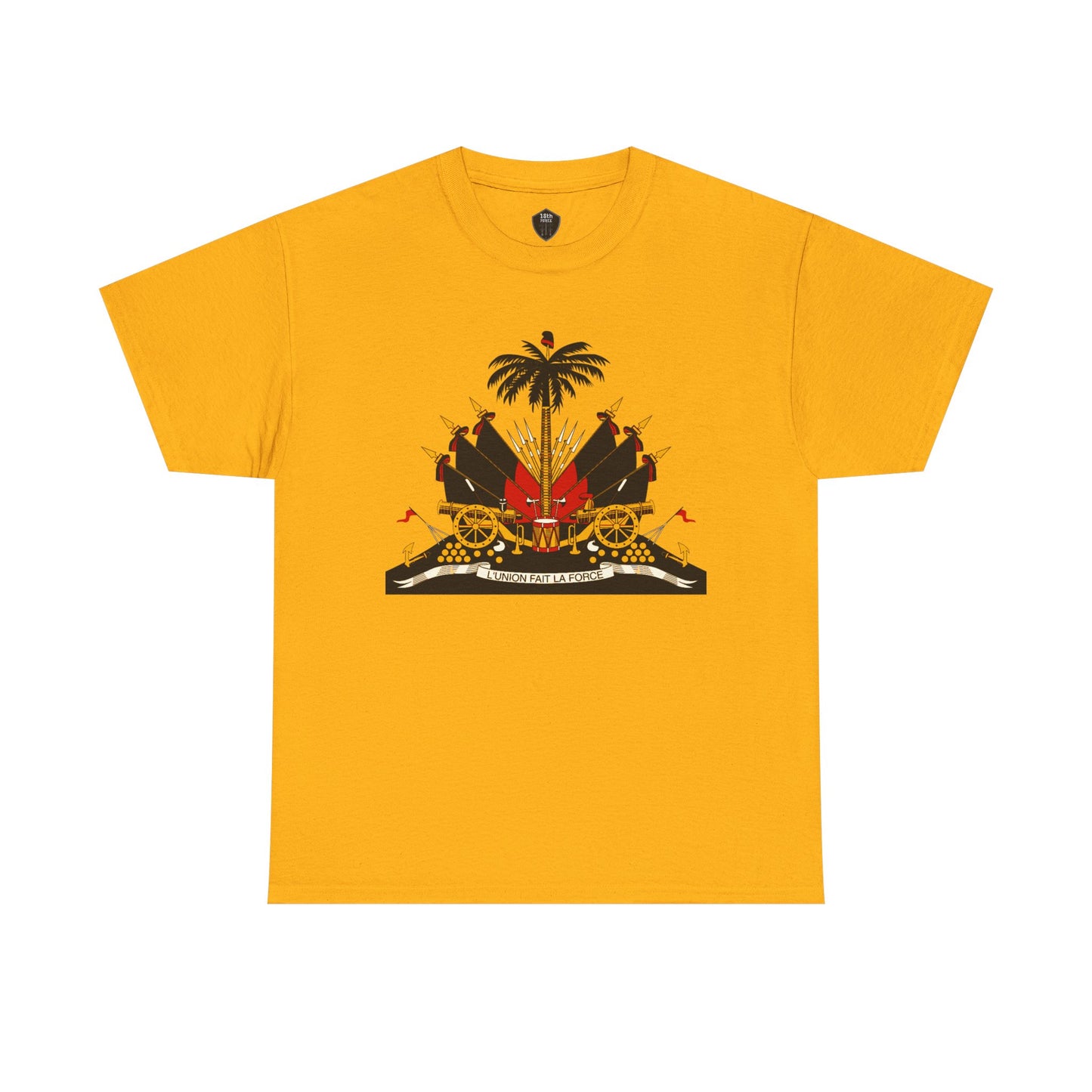 Haiti Coat of Arms Unisex Tee - Celebrate Culture, Music Festivals, Travel Apparel, Gift for Him/Her, Black History Month