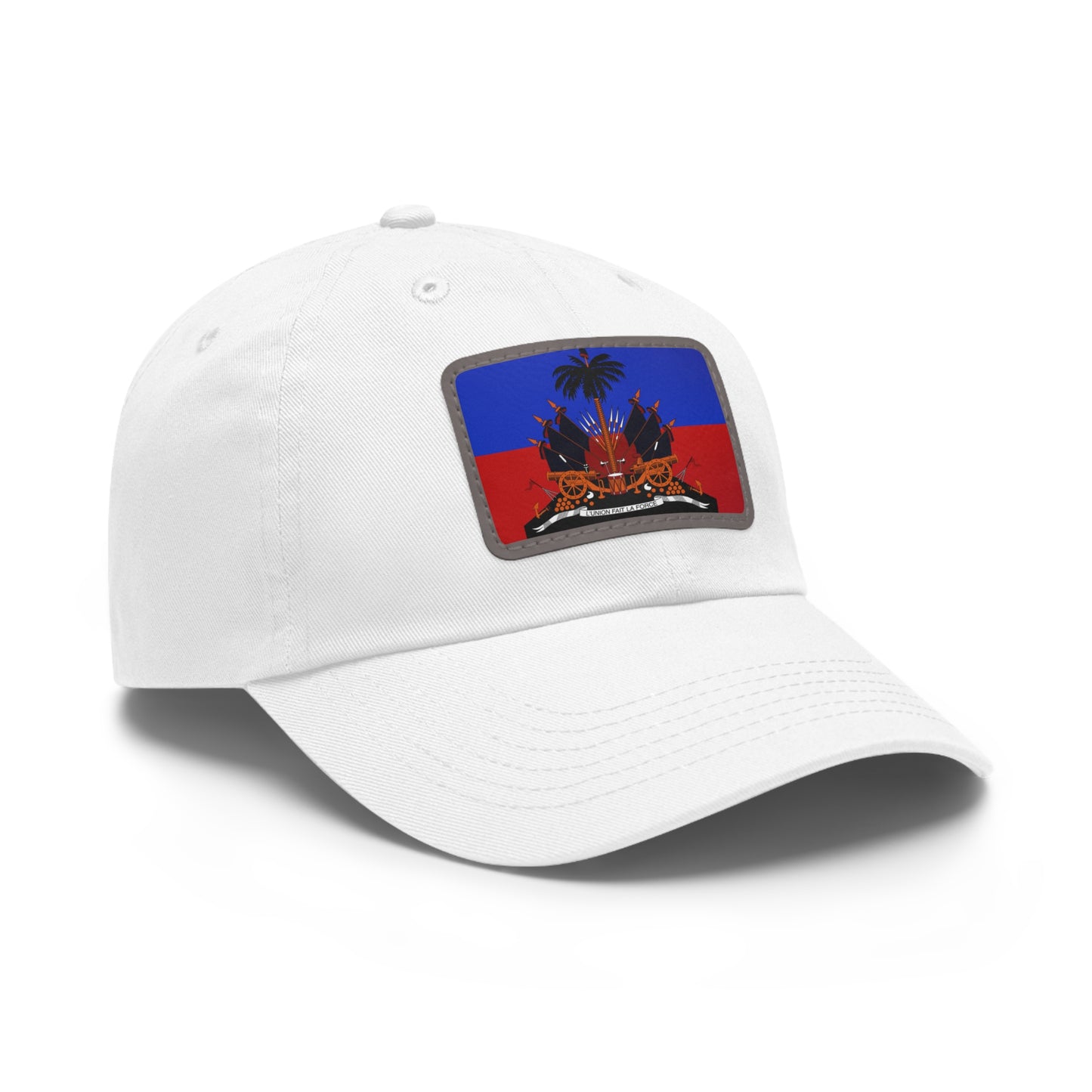 Haitian Flag Dad Hat with Leather Patch - Casual Style for Everyday Wear