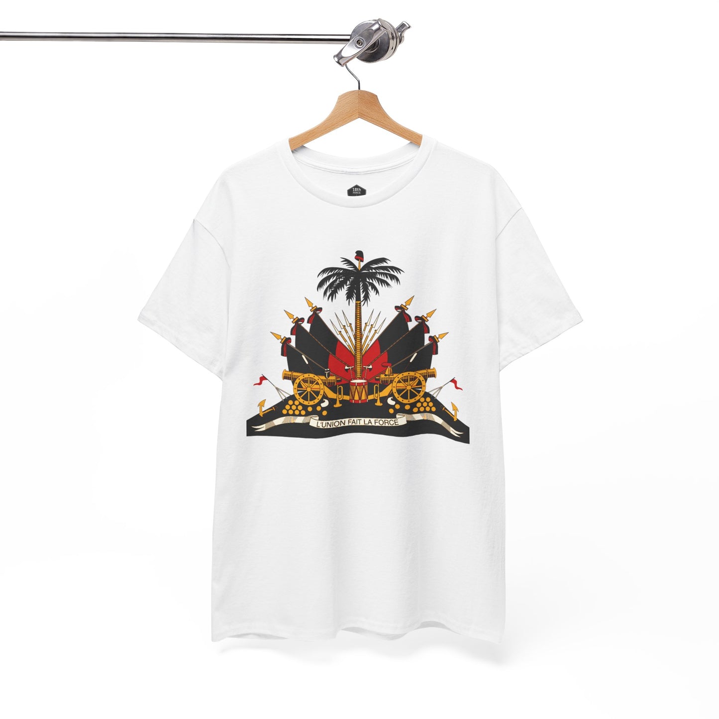 Haiti Coat of Arms Unisex Tee - Celebrate Culture, Music Festivals, Travel Apparel, Gift for Him/Her, Black History Month