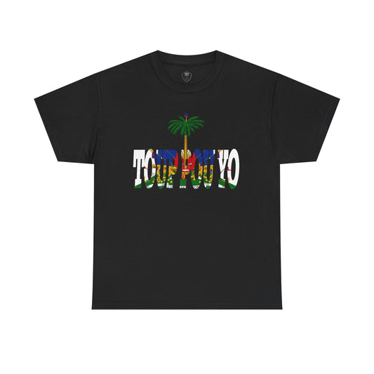 "Toup Pou Yo" Haitian Flag Emblem T-shirt, Casual Wear, Vacation Outfit, , Gift for Him/Her