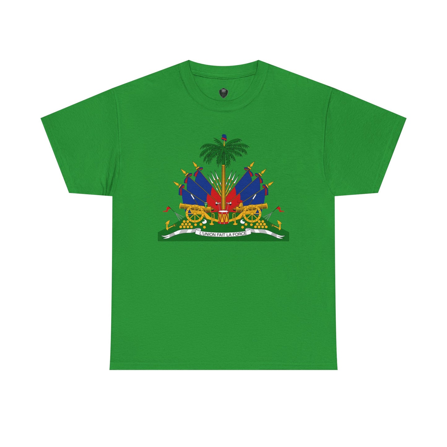 Haiti Coat of Arms Cotton Tee - Haitian Flag Design, Gifts for Heritage Lovers, Casual Wear,  Unisex Tee