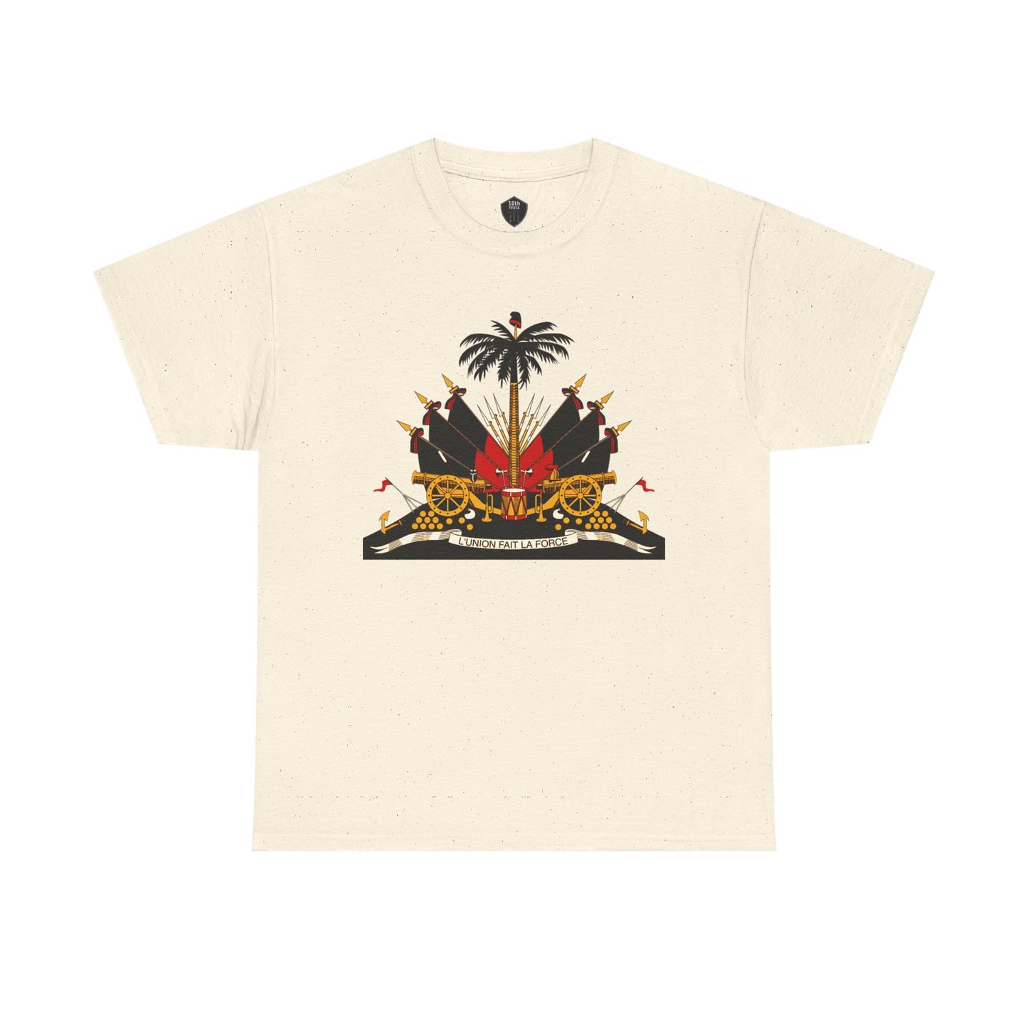 Haiti Coat of Arms Unisex Tee - Celebrate Culture, Music Festivals, Travel Apparel, Gift for Him/Her, Black History Month