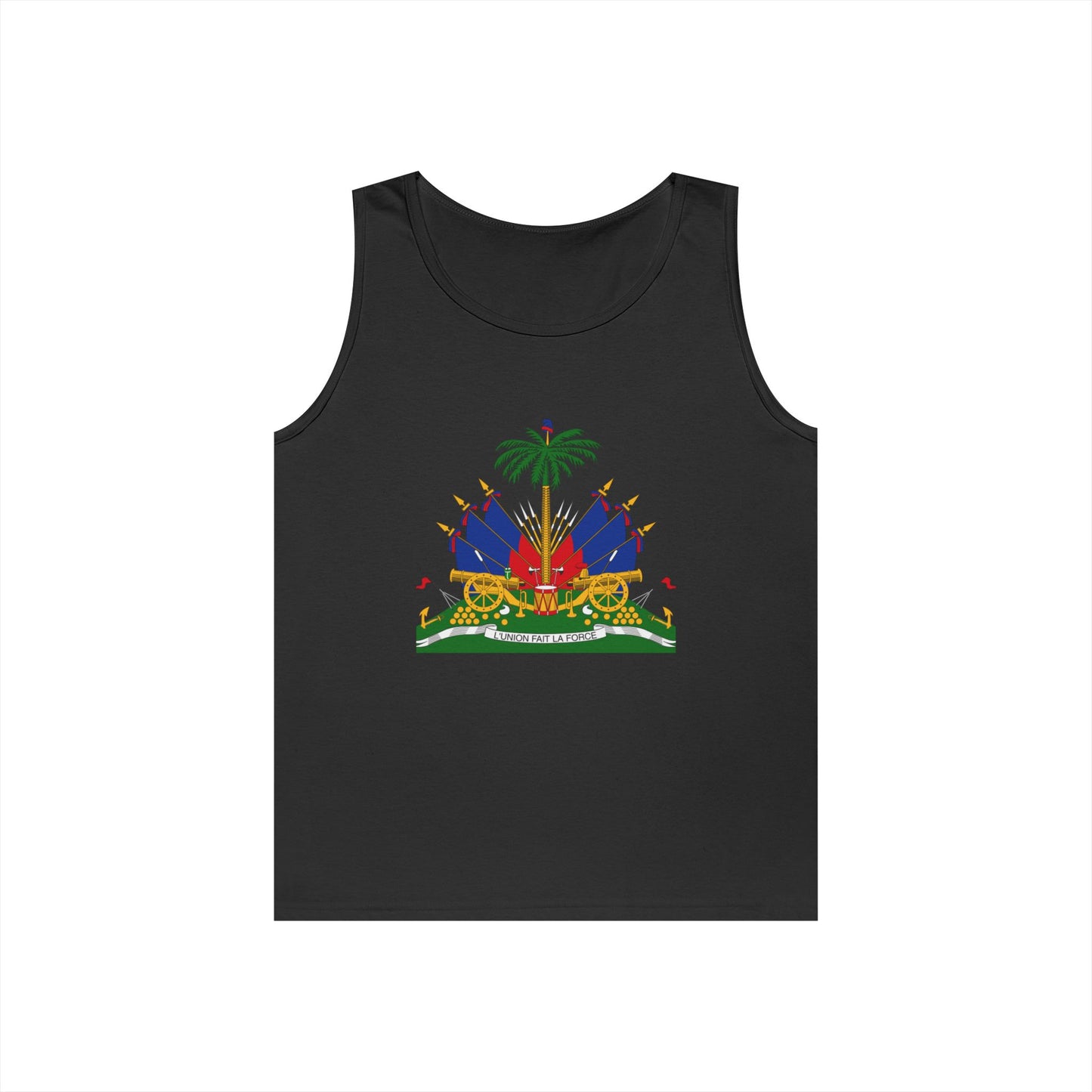 Haitian Pride Tank Top - Unisex Heavy Cotton, Beachwear, Summer Style, Festival Shirt, Gift for Him/Her, Cultural Apparel