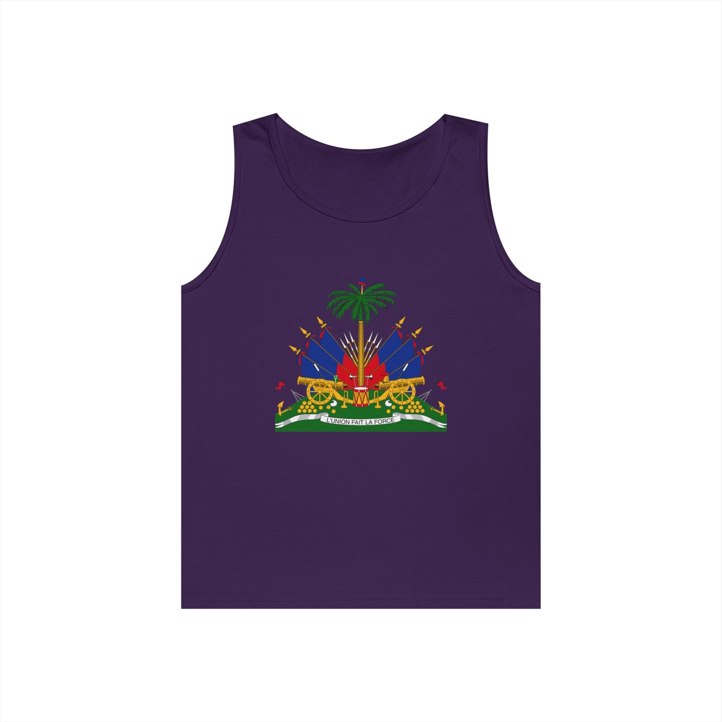 Haitian Pride Tank Top - Unisex Heavy Cotton, Beachwear, Summer Style, Festival Shirt, Gift for Him/Her, Cultural Apparel