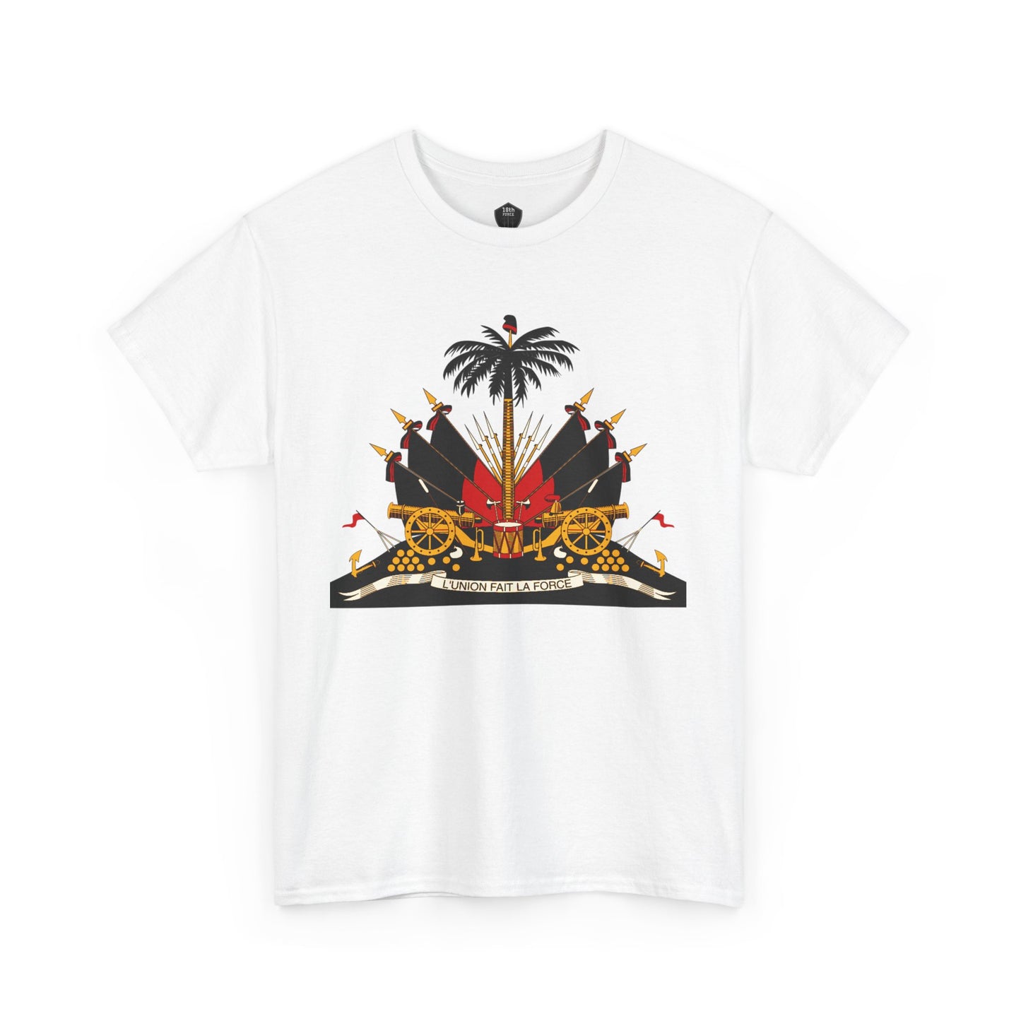 Haiti Coat of Arms Unisex Tee - Celebrate Culture, Music Festivals, Travel Apparel, Gift for Him/Her, Black History Month