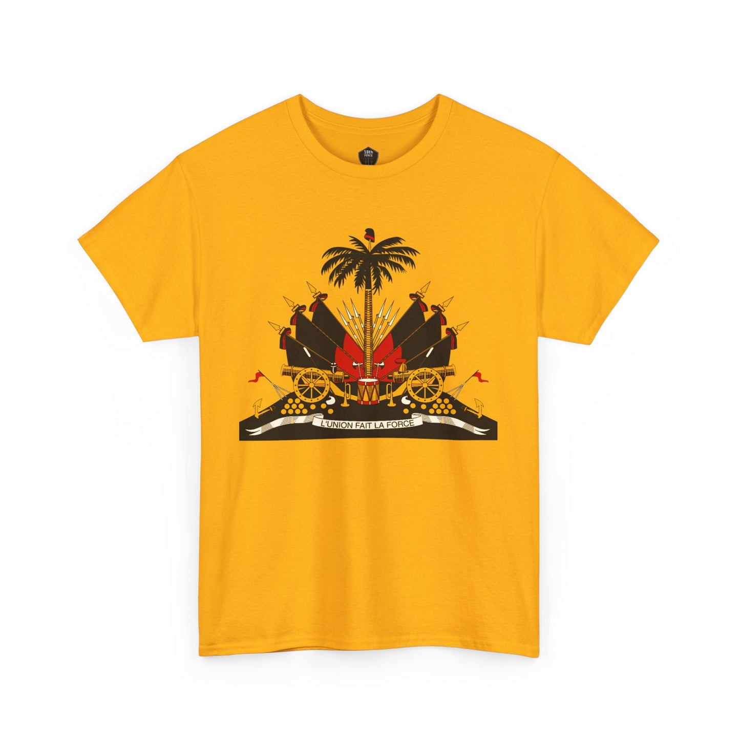Haiti Coat of Arms Unisex Tee - Celebrate Culture, Music Festivals, Travel Apparel, Gift for Him/Her, Black History Month