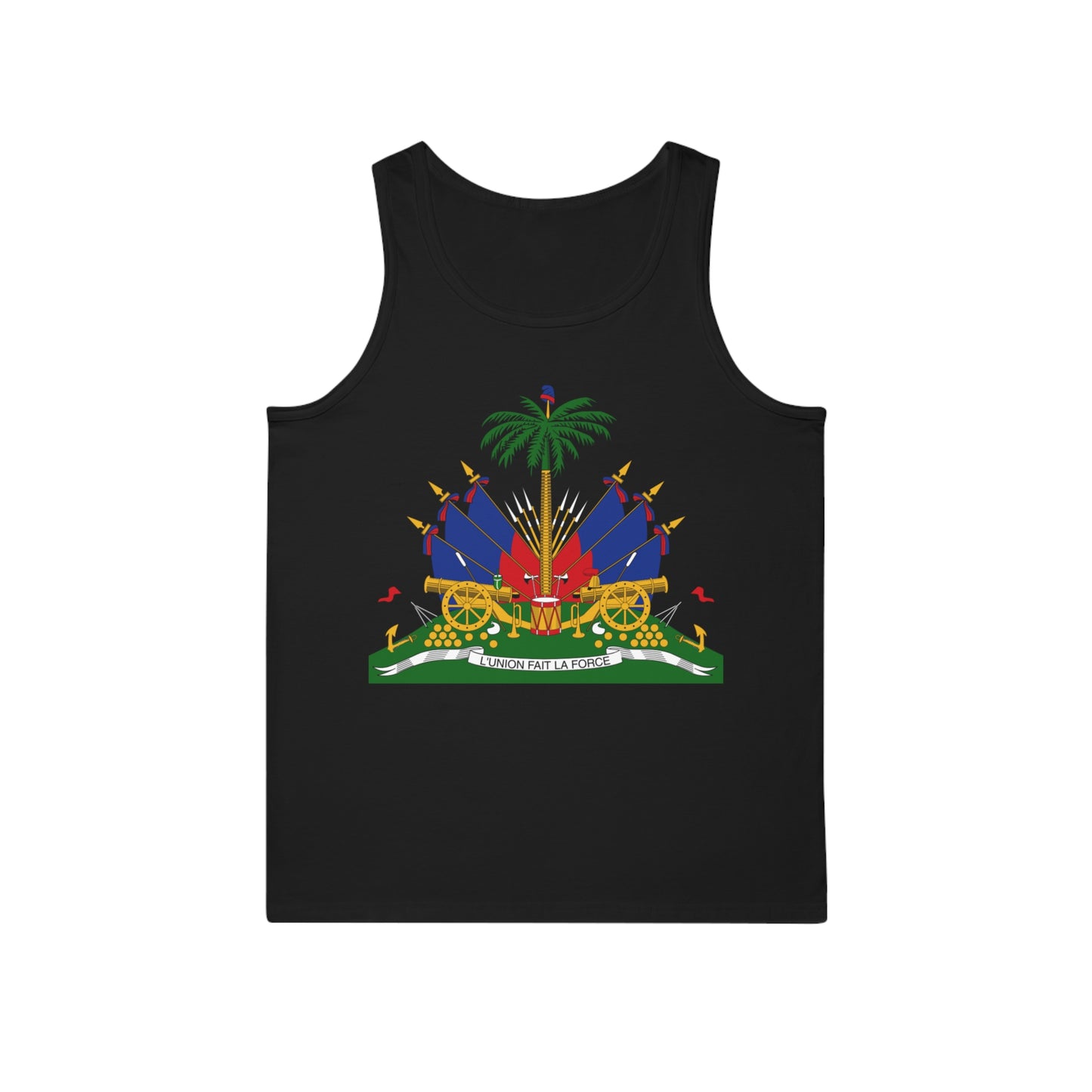Haiti Coat of Arms Tank Top - Haitian Flag Design - Perfect for Summer Celebrations