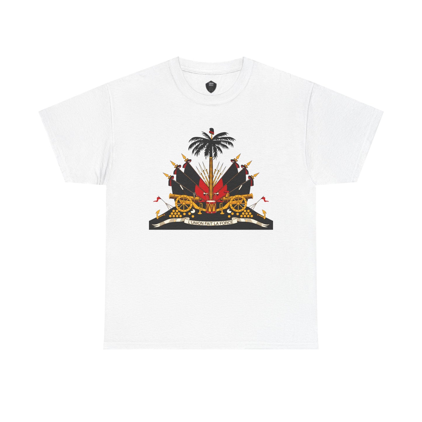 Haiti Coat of Arms Unisex Tee - Celebrate Culture, Music Festivals, Travel Apparel, Gift for Him/Her, Black History Month