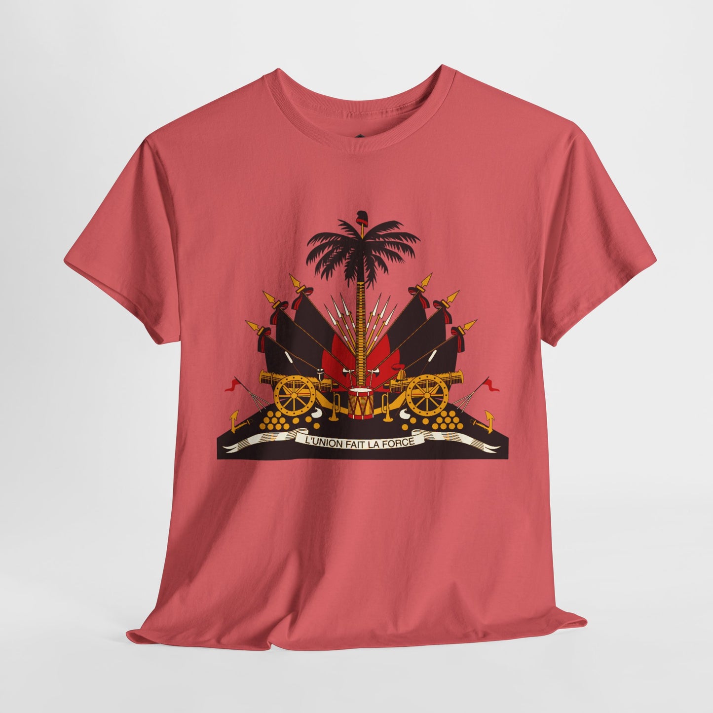 Haiti Coat of Arms Unisex Tee - Celebrate Culture, Music Festivals, Travel Apparel, Gift for Him/Her, Black History Month