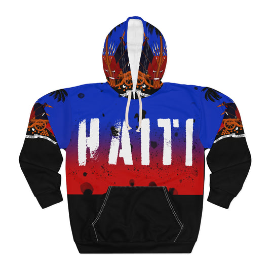 Vibrant Haiti Unisex Pullover Hoodie - Celebrate Culture and Pride