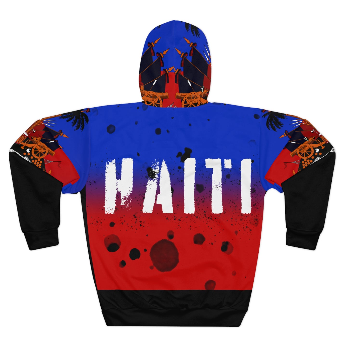 Vibrant Haiti Unisex Pullover Hoodie - Celebrate Culture and Pride