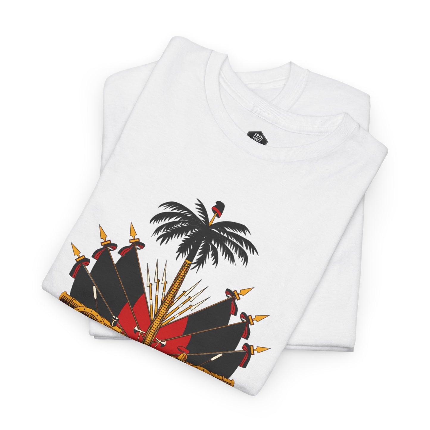 Haiti Coat of Arms Unisex Tee - Celebrate Culture, Music Festivals, Travel Apparel, Gift for Him/Her, Black History Month