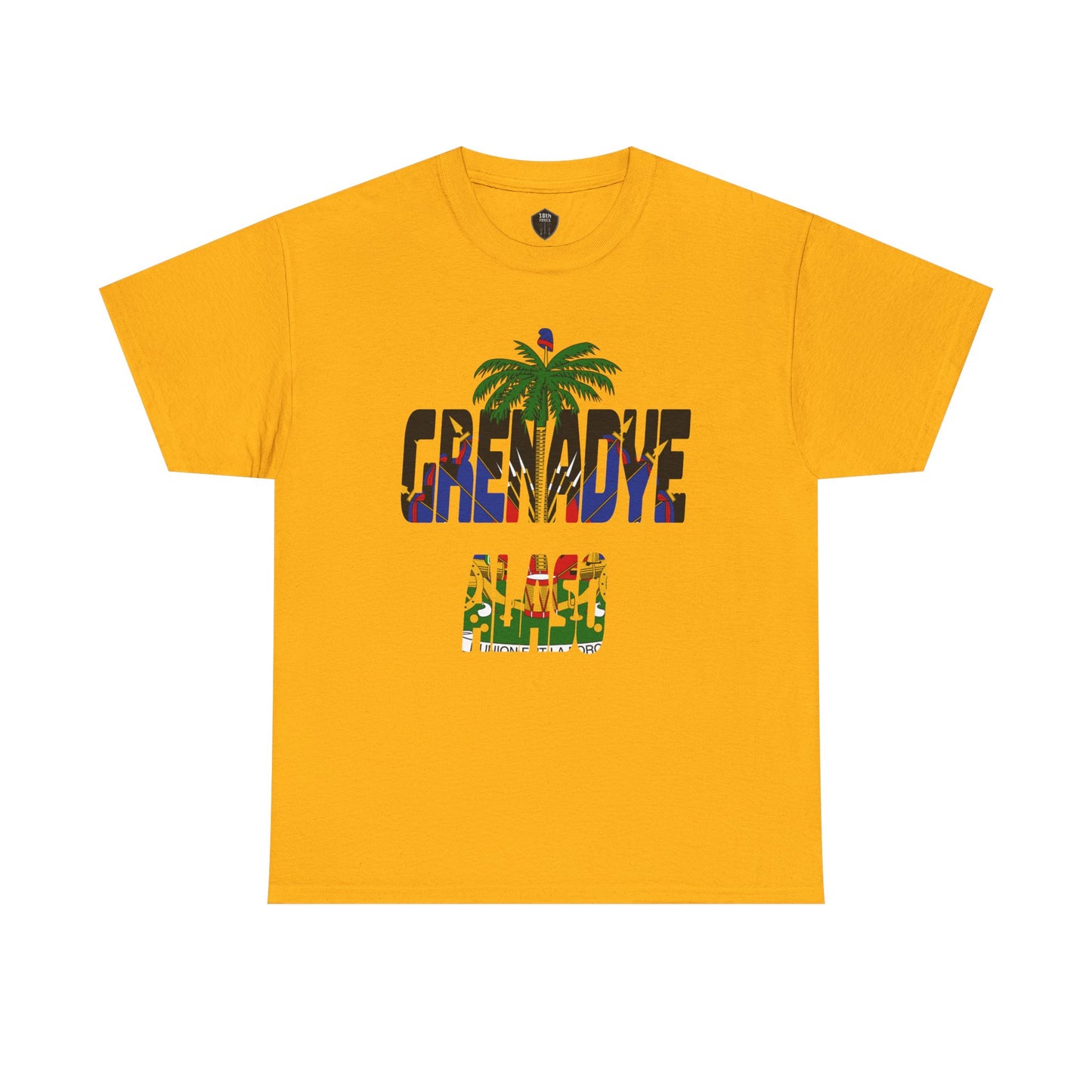"Grenadye Alaso" Haitian Flag Emblem Print Graphic Tee, Casual Summer Shirt, Unisex T-Shirt, Beach Wear, Vacation Essentials