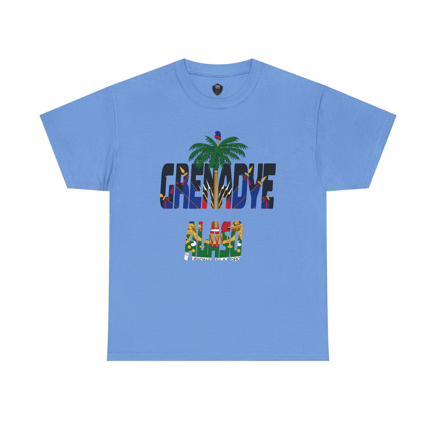 "Grenadye Alaso" Haitian Flag Emblem Print Graphic Tee, Casual Summer Shirt, Unisex T-Shirt, Beach Wear, Vacation Essentials