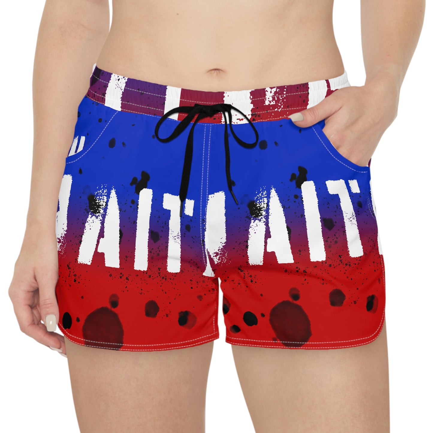 Haitian Flag Women's Casual Shorts (AOP)
